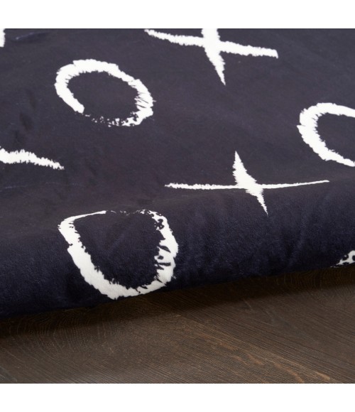 Nourison Home Imagination Black Rug IMA18 5 ft. X 7 ft. Rectangle - Rugs Town Nourison Home Imagination Black IMA18 5 ft. X 7 ft. Rectangle Rug