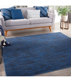 Nourison Essentials - Nre01 Midnight Blue Area Rug 5 ft. X Square