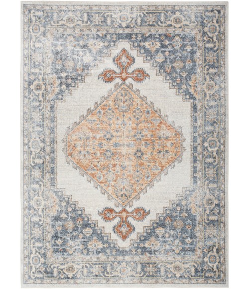 Nourison Astra Machine Washable Area Rug ASW11 Grey/Gold