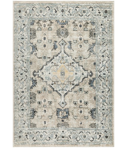 Nourison Home Washable Decor Taupe Blue WSD12 9 ft. X 12 ft. Rectangle Rug