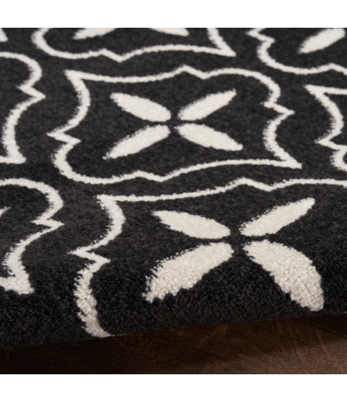 Nourison Home Nourison Essentials Black Ivory NRE04 8 ft. X 10 ft. Rectangle Rug