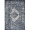 kathy ireland Home Ki25 Malta - Mai11 Navy Area Rug 3 ft. 11 X 5 ft. 7 Rectangle
