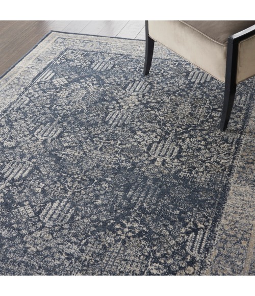 kathy ireland Home Malta Area Rug MAI12-Navy/Ivory