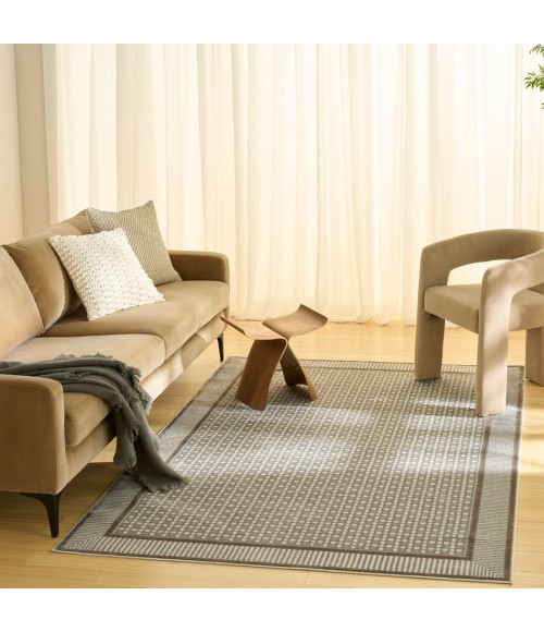 Nourison Home Nordic Ivory Grey NRC03 5 ft. X 7 ft. Rectangle Rug