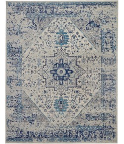 Nourison Tranquil(Traql) - Tra06 Ivory Light Blue Area Rug 8 ft. X 10 ft. Rectangle