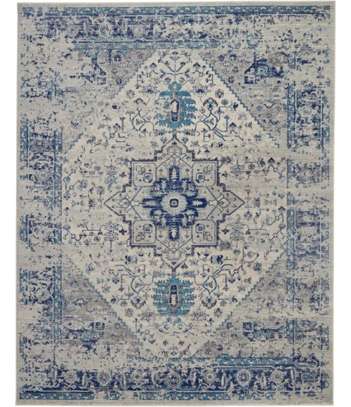 Nourison TRANQUIL Area Rug Nourison Tranquil Area Rug TRA06-Ivory/Light Blue