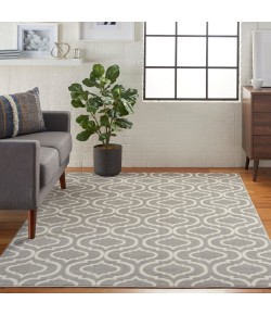 Nourison Jubilant - Jub19 Grey Area Rug 5 ft. 3 X 7 ft. 3 Rectangle