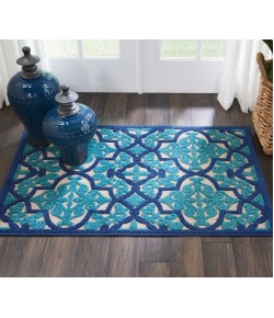 Nourison Home Aloha ALH14 Navy 2 ft. 8 in. X 4 ft. Area Rug