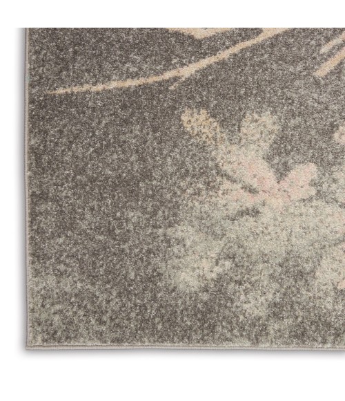 Nourison Tranquil Area Rug TRA08-Grey/Pink