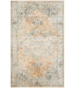 Nourison Astra Machine Washable Beige Blue ASW12 3 ft. 3 in. X 5 ft. Rectangle Rug