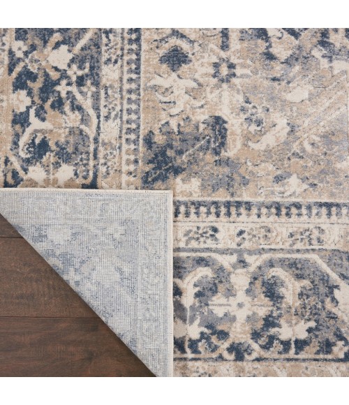kathy ireland Home Malta Area Rug MAI05-Ivory/Blue