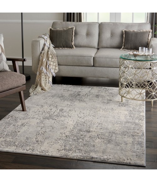 Nourison Rustic Textures Area Rug RUS07-Grey/Beige