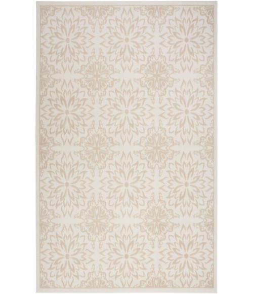 Nourison Jubilant Ivory Beige JUB06 5 ft. 3 in. X 7 ft. 3 in. Rectangle Rug