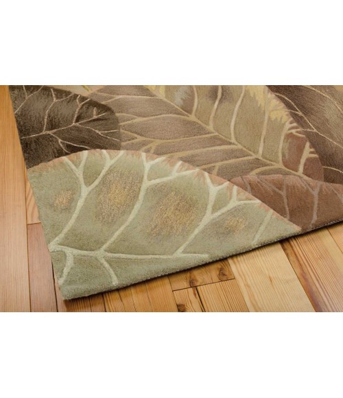 Nourison TROPICS Area Rug Nourison Tropics Area Rug TS12-Brown/Green