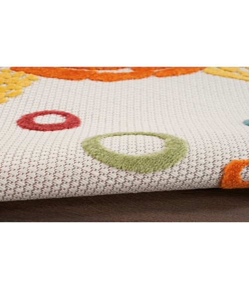 Nourison Aloha Teal Multi ALH27 2 ft. X 6 ft. Rectangle Rug