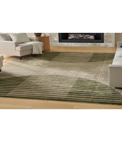 Nourison Astra Machine Washable Ivory Olive ASW03 6 ft. 7 in. X 9 ft. Rectangle Rug