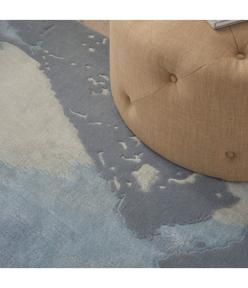 Nourison Prismatic Area Rug PRS19 Seafoam/Silver 7'9" x 9'9"