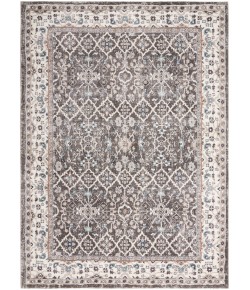 Nourison Ki100 American Manor - Amr01 Grey Ivory Area Rug 5 ft. 3 in. X 7 ft. 3 in. Rectangle