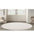 Nourison Versatile Ivory White NRV01 4 ft. Round Rug