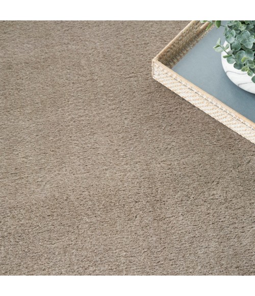 Nourison Plush Cloud Taupe PLC01 9 ft. X 12 ft. Rect. Rug
