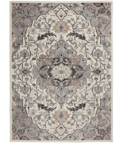 Nourison Elation - Etn09 Ivory Grey Area Rug 4 ft. X 6 ft. Rectangle
