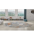 Nourison Astra Machine Washable Multicolor ASW01 7 ft. 10 in. Round Rug