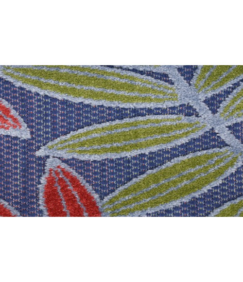 Nourison Aloha Navy Multicolor ALH18 5 ft. 3 in. X 7 ft. 5 in. Rectangle Rug