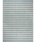 Nourison Positano Aqua Ivory POS03 9 ft. X 12 ft. Rect. Rug