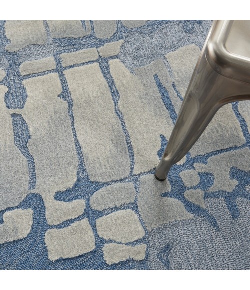 Nourison Symmetry Area Rug SMM04-Blue/Grey