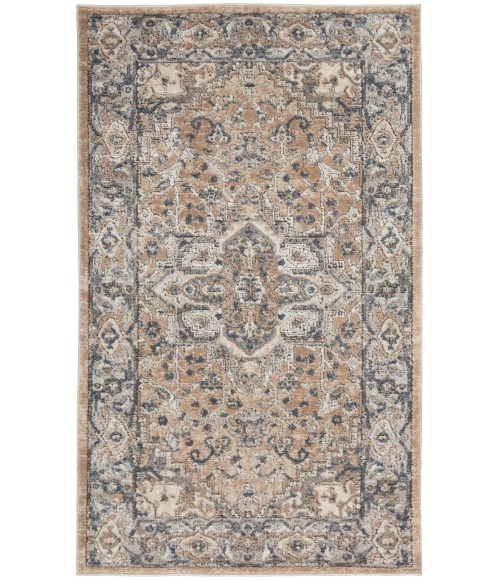 Nourison Quarry Beige Grey QUA05 3 ft. X 5 ft. Rect. Rug