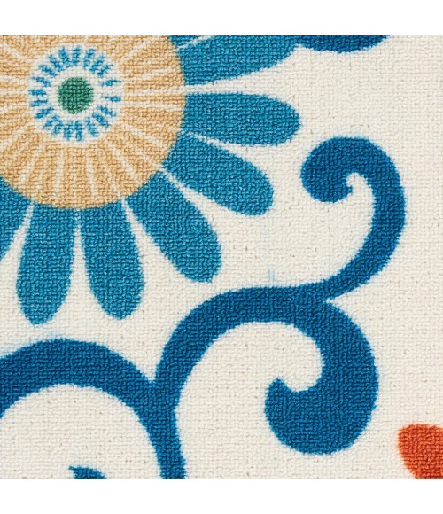 Nourison SUN N' SHADE Area Rug Waverly Sun N' Shade Area Rug SND84-Ivory/Multi