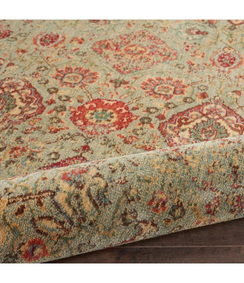 Nourison Somerset Round Area Rug ST90-Light Green