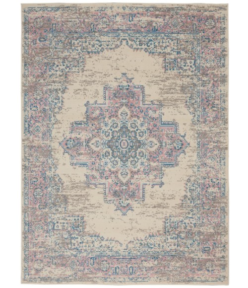 Nourison Grafix Area Rug GRF14-Ivory/Pink