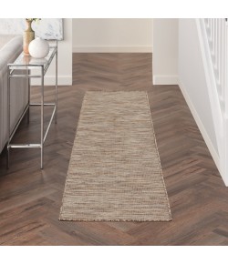 Nourison Positano - Pos01 Beige Area Rug 2 ft. 2 X 8 ft. Rectangle