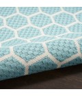 Nourison Reversible Indoor Outdoor Aqua RVB01 10 ft. X 14 ft. Rect. Rug
