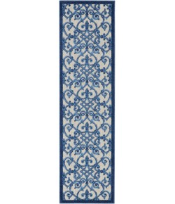 Nourison Aloha - Alh21 Grey Blue Area Rug 2 ft. X 6 ft. Rectangle