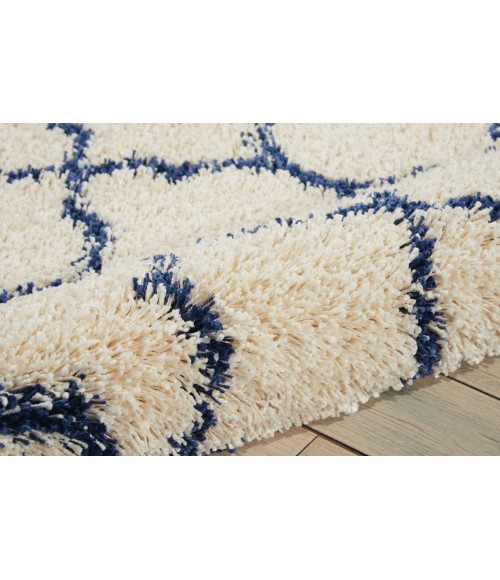 Nourison Amore Round Area Rug AMOR2-Ivory/Blue