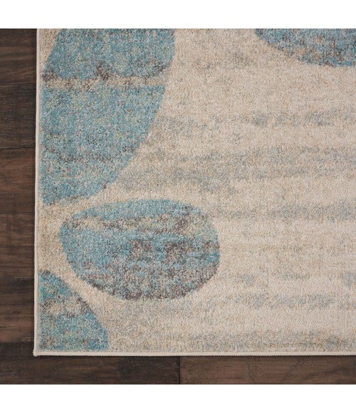 Nourison TRANQUIL Area Rug Nourison Tranquil Area Rug TRA01-Ivory/Light Blue