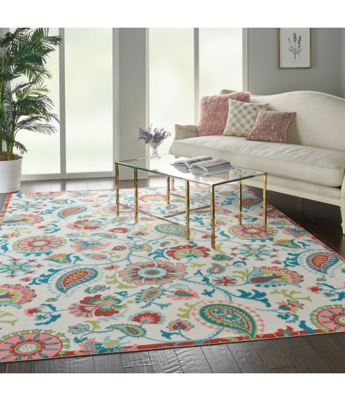 Nourison SUN N' SHADE Area Rug Waverly Sun N' Shade Area Rug SND73-Ivory