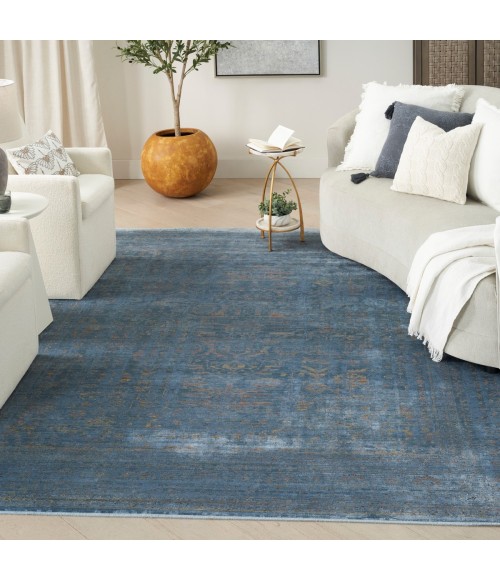Nourison Luxurious Blue LRS01 9 ft. X 12 ft. Rect. Rug