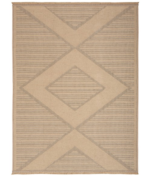 Nourison Washable Jute Natural Beige WSJ01 5 ft. X 7 ft. Rect. Rug