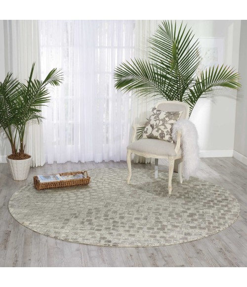 Twilight Area Rug Nourison Twilight Round Area Rug TWI08 Cream 8' Round