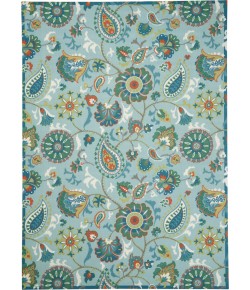 Nourison Wav01/Sun & Shade - Snd73 Light Blue Area Rug 7 ft. 9 X 10 ft. 10 Rectangle