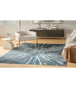 Nourison Ambiance Blue Silver AMI01 3 ft. 11 in. X 5 ft. 11 in. Rectangle Rug