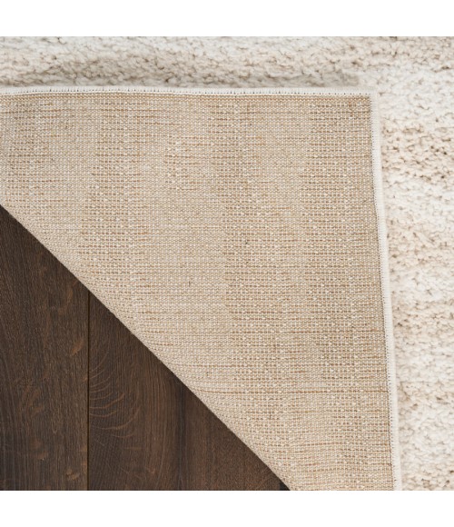 Nourison Home Modern Shag Ivory Beige MMD05 5 ft. 3 in. X 7 ft. Rectangle Rug