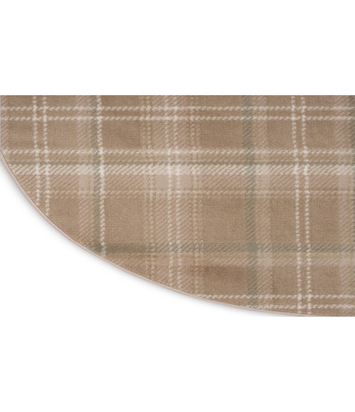 Nourison Grafix Taupe GRF03 5 ft. 3 in. Round Rug