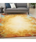Nourison Prismatic Area Rug PRS29 Gold/Multicolor 7'9" x 9'9"