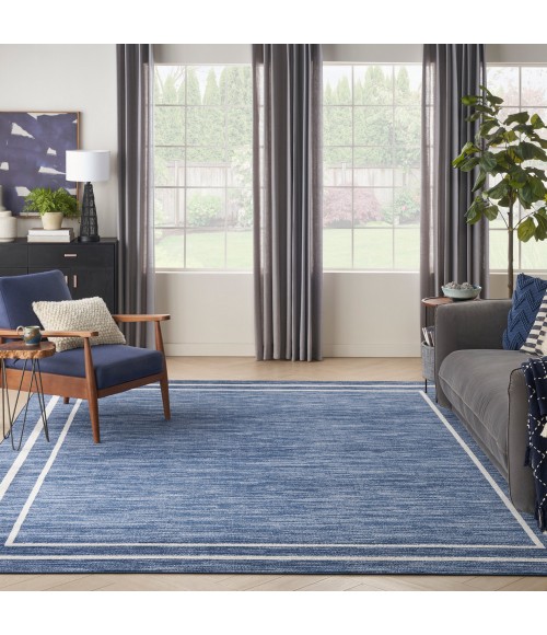 Nourison Nourison Essentials Area Rug Nourison Nourison Essentials Area Rug NRE02 Navy/Ivory