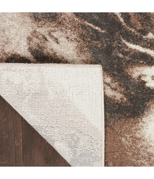 Kathy Ireland American Manor Area Rug AMR03 Iv/Mocha 2'2" x 7'6"