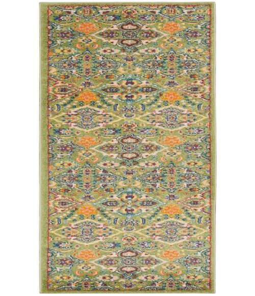 Nourison Allur Sage Ivory ALR03 2 ft. 3 in. X 12 ft. Rectangle Rug